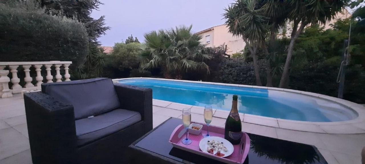 Maison Proche De Hyeres Avec Piscine Privee, Terrasse Et Jardin La Farlede Luaran gambar